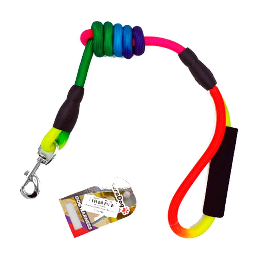 EuroDog Köpek Gezdirme Tasması Gökkuşağı 14 mm 120 Cm